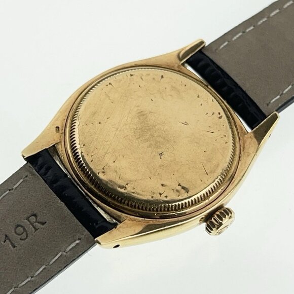 Rolex Oyster Precision 18k Yellow Gold Silver Dial 34mm Automatic Mens Watch - Picture 8 of 8